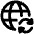 Globe Website Sync Icon from Plump Remix Set