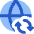 Globe Website Sync Icon from Core Flat Set
