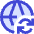 Globe Website Sync Icon from Sharp Duo Set
