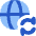 Globe Website Sync Icon from Flex Flat Set