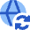 Globe Website Sync Icon from Sharp Flat Set