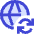 Globe Website Sync Icon from Sharp Duo Set