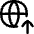 Globe Website Upload Icon from Flex Line Set