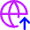 Globe Website Upload Icon from Core Neon Set