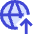 Globe Website Upload Icon from Sharp Duo Set