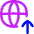 Globe Website Upload Icon from Flex Neon Set