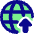 Globe Website Upload Icon from Plump Pop Set