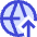 Globe Website Upload Icon from Sharp Duo Set
