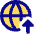 Globe Website Upload Icon from Core Pop Set