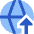 Globe Website Upload Icon from Sharp Flat Set