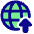 Globe Website Upload Icon from Plump Pop Set
