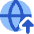 Globe Website Upload Icon from Core Flat Set