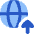 Globe Website Upload Icon from Flex Flat Set