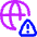 Globe Website Warning Icon from Flex Neon Set
