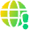 Globe Website Warning Icon from Plump Gradient Set