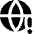 Globe Website Warning Icon from Core Solid Set
