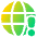 Globe Website Warning Icon from Plump Gradient Set
