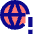 Globe Website Warning Icon from Sharp Pop Set