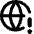Globe Website Warning Icon from Core Remix Set