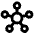 Hub Integration Connection Icon from Sharp Line Set