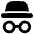 Incognito Mode Icon from Plump Solid Set