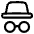 Incognito Mode Icon from Plump Line Set