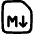 Markdown Document Programming Icon from Flex Line Set