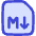 Markdown Document Programming Icon from Flex Duo Set