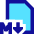 Markdown Document Programming Icon from Sharp Pop Set