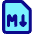 Markdown Document Programming Icon from Core Pop Set