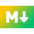 Markdown Rectangle Programming Icon from Sharp Gradient Set