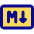 Markdown Rectangle Programming Icon from Core Pop Set