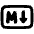 Markdown Rectangle Programming Icon from Plump Remix Set