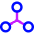 Network Node Connection Integration Icon from Core Neon Set