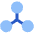 Network Node Connection Integration Icon from Sharp Flat Set