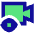 Live Video Online View Icon from Sharp Pop Set