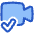 Webcam Video Call Check Icon from Plump Duo Set