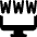 Monitor Www Icon from Ultimate Bold Set
