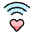 Wifi Heart Icon from Ultimate Colors Set