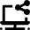 Network Laptop Share Icon from Nova Line Set