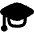 Graduation Cap Icon from Flex Remix - Free Set