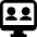 Work From Home Computer Meeting Icon from Ultimate Bold Set