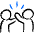 Business Management Teamwork Clap Icon from Freehand Duotone - Free Set