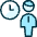 Human Resources Businessman Clock Icon from Ultimate Duotone - Free Set