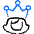 Human Resources Employee Crown Woman Icon from Freehand Duotone - Free Set