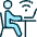 Office Work Wireless Icon from Ultimate Duotone - Free Set