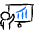 Presentation Analytics Icon from Freehand Duotone - Free Set