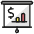 Presentation Projector Screen Budget Analytics Icon from Ultimate Colors - Free Set