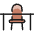 Office Chair Table 1 Icon from Ultimate Colors Set