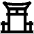 Asian Gate Icon from Atlas Line Set